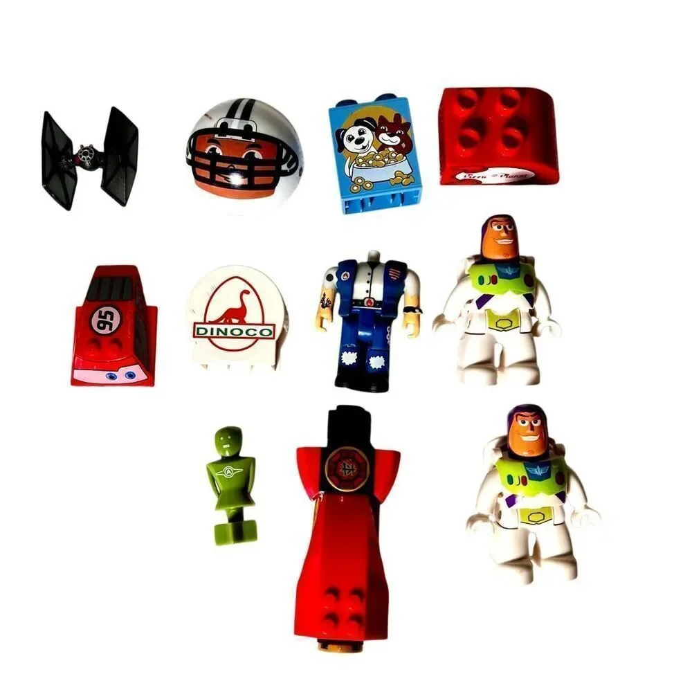 Lot of LEGO Toy Story Minifigures, Brick Built Accesories And Bonus Pieces.